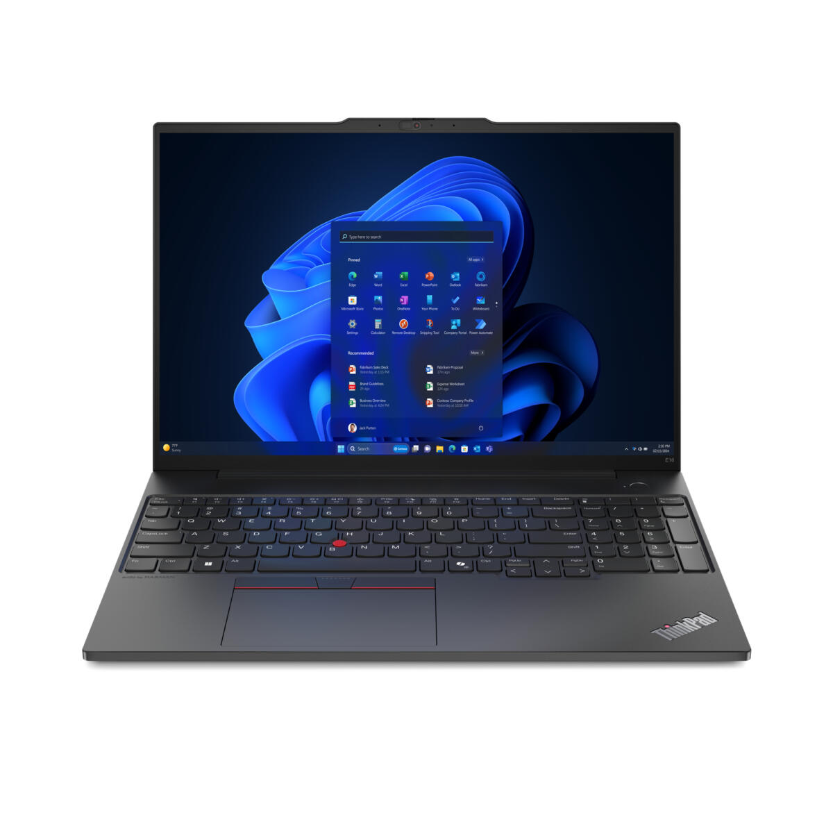 Laptop Lenovo ThinkPad E16 Gen 2 / Ryzen 7 7735U / 16GB DDR5 / 1TB / 16" WUXGA AG IPS Touchscreen / AMD Radeon 680M - Graphite Black