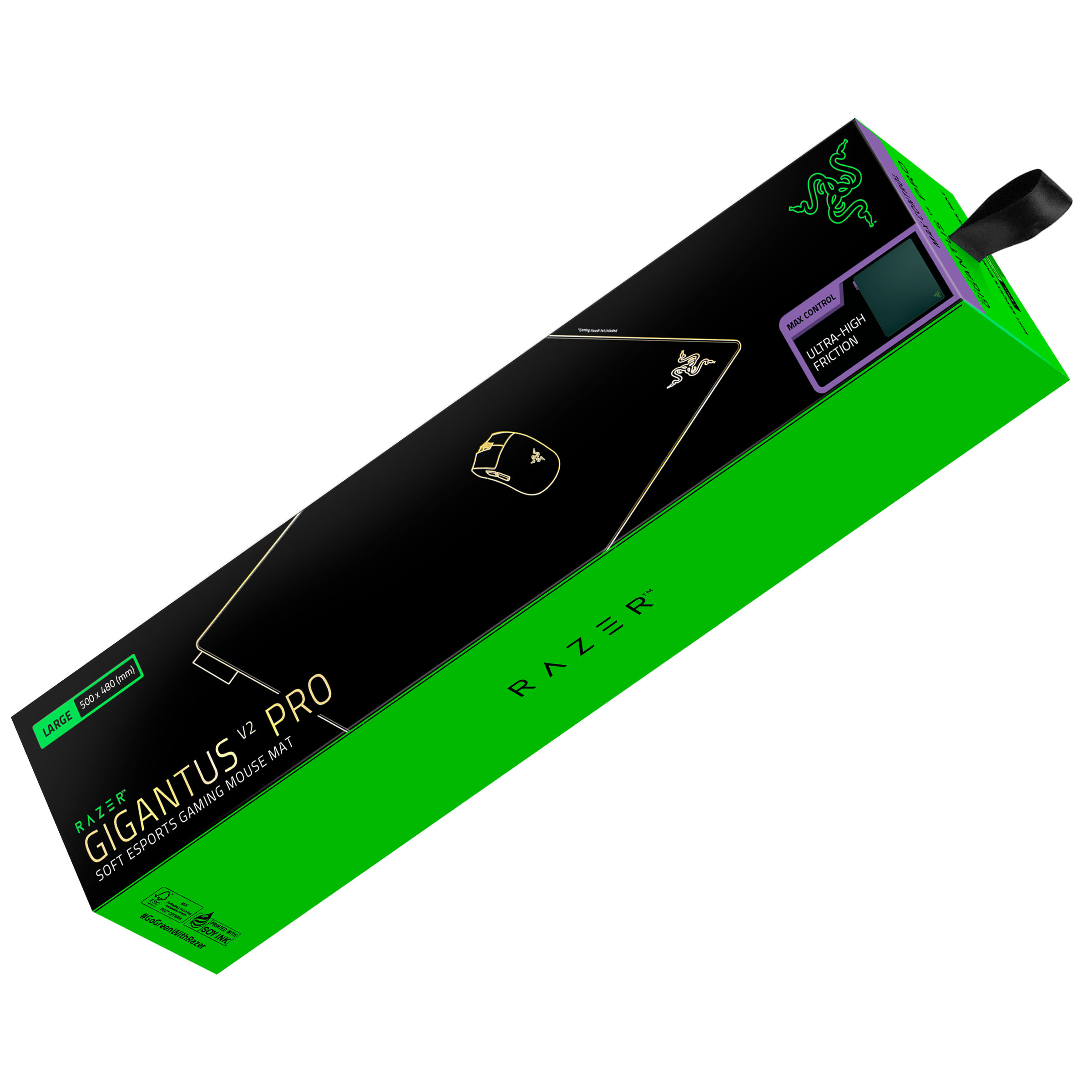 Mauspad Razer Gigantus V2 Pro L Max Control 500x480x4mm-Zezë - Figura 2
