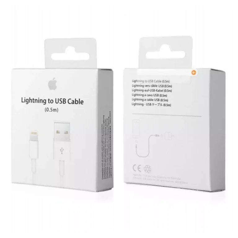 Apple Lightning → USB Cable 0.5m – Bulk