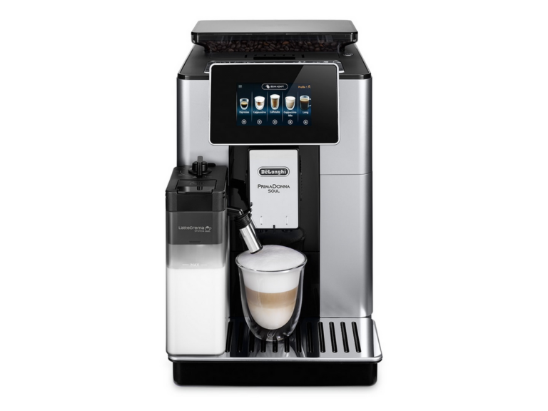 Aparat për kafe De'Longhi PrimaDonna Soul / ECAM610.55.SB – Argjend / Zezë