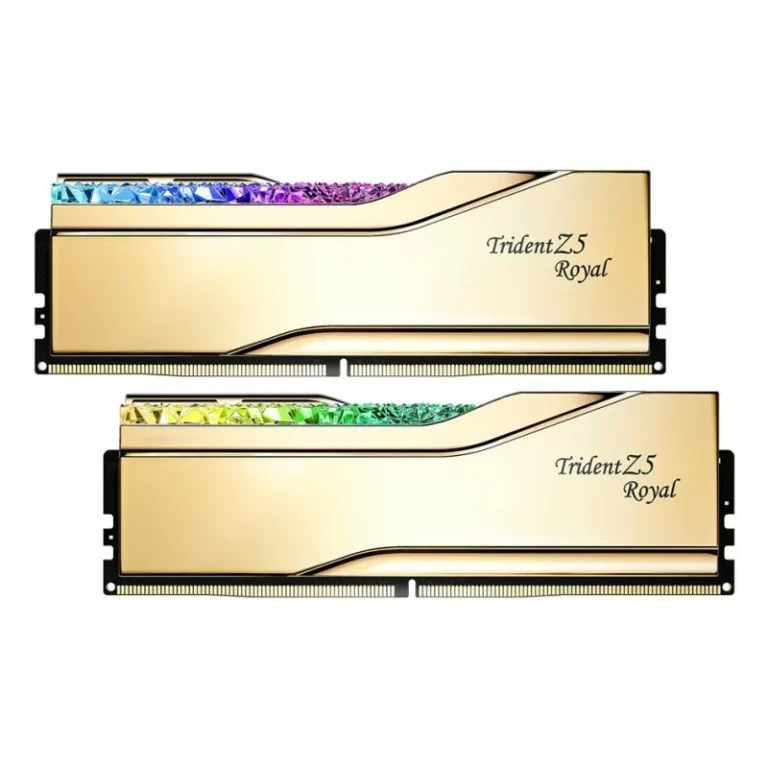 RAM Memorie DIMM 32GB DDR5‑6000 G.Skill Trident Z5 Royal RGB / Intel XMP /F5‑6000J2836G16GX2‑TR5G - Gold