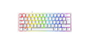 Tastierë Gaming Razer Huntsman Mini Mercury Mechanical Keyboard / Wired / Compact / QWERTY - Bardhë