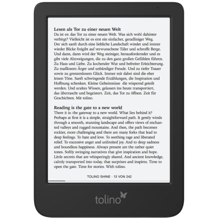 E-book TOLINO SHINE 5TH GEN EREADER