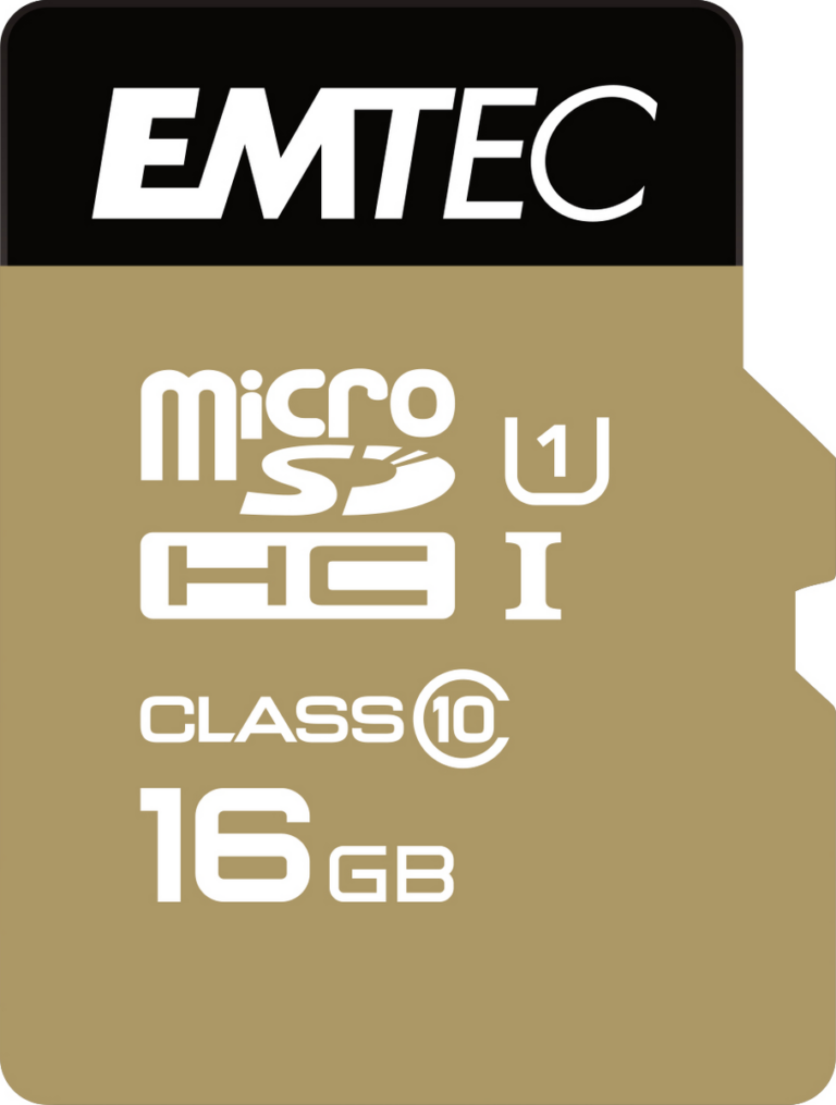 Kartë Memorie SD MicroSD EMTEC Micro 16GB UHS-I U1 EliteGold / ECMSDM16GHC10GP – Artë