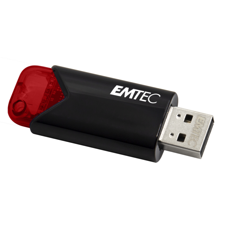 USB Flash Drive EMTEC Click Easy B110 256GB / ECMMD256GB113 / XL – Kuqe/Zezë