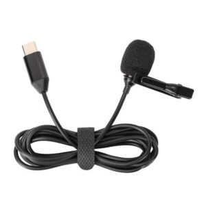 Mikrofon Sunnylife për Insta360 X4 / 35Hz-18KHz / -34dB / 60dB / Typ-C 1.5 m / I zi
