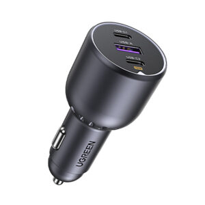 Aksesorë për telefon Fast car charger UGREEN / 130W / 3 Porta / Fast Charging - Gri