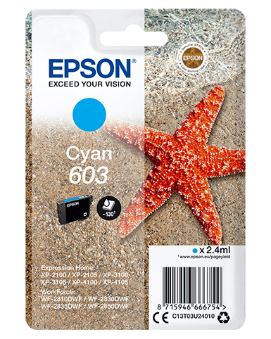 Ink Epson 603 / C13T03U24010 – Blu