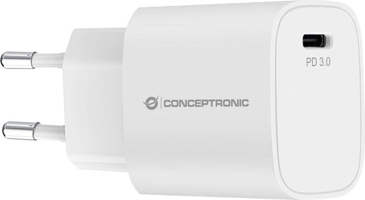 Adapter  Conceptronic 1-Port USB-C Charger Top-Port / 20W / PD 3.0 – Bardhë