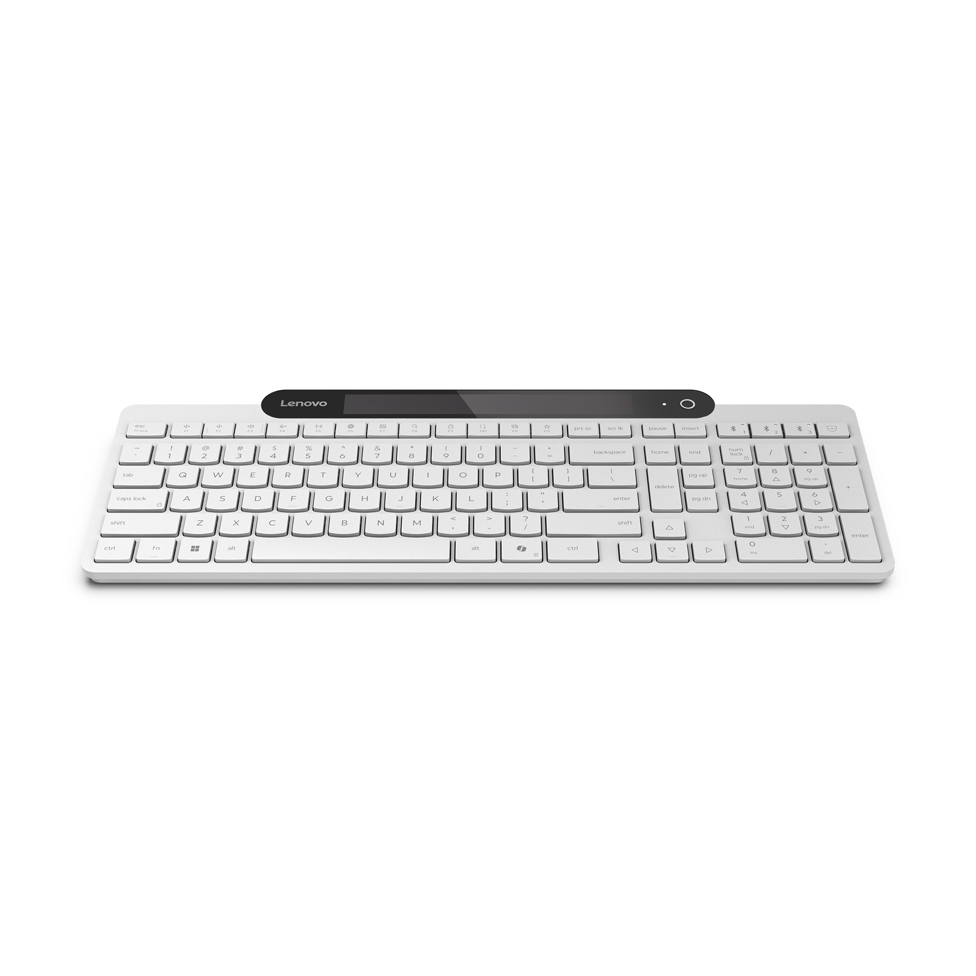 Tastierë pa kabllo Lenovo 800 Bluetooth Self-Charging / QWERTZ - Bardhë