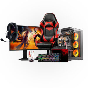 GG BUNDLE 13 / Ryzen 7 5700X / 16GB DDR4 / 500GB / RTX 5050 8GB + AOC 24.5" 25G4SXU IPS 0,3ms 310Hz + MK005BT + Razer Black Shark V2 + Redragon K1NG PRO MAX M918 + Maus Pad Meetion+ Karrike DJ2319F Black & Red