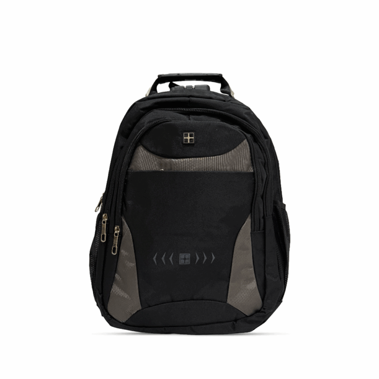 Çantë për Laptop S8501 / B53-86 / 15.6 Inch / Polyester / Waterproof / Soft handle / Lock+USB / E zezë/Hiri