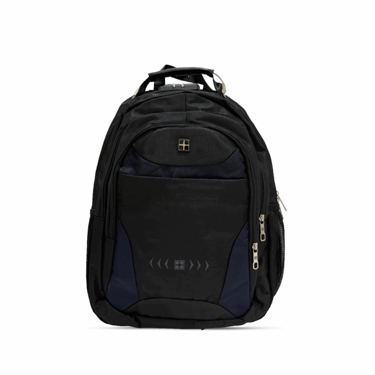 Çantë për Laptop S8501 / B53-86 / 15.6 Inch / Polyester / Waterproof / Soft handle / Lock+USB / E zezë/Kaltër