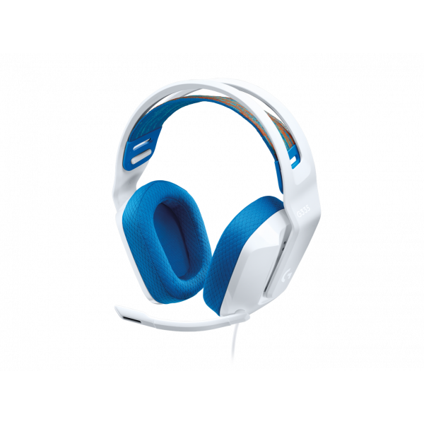 Kufje Gaming Logitech G335 Wired – Bardhë / Blu