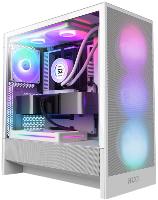 Kompjuter Gaming PREMIUM Series 4 / Ryzen 7-9800X3D / 64GB / 1TB PRO 990 / RTX 5090 32GB / NZXT H5 Flow RGB / I bardhë