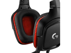 Kufje Gaming Logitech G332 / E zezë dhe E kuqe