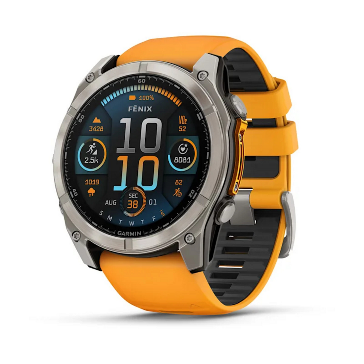 Orë e mençur Garmin Fenix 8 Sapphire / 010-02905-11 / L - Gri/Portokalli