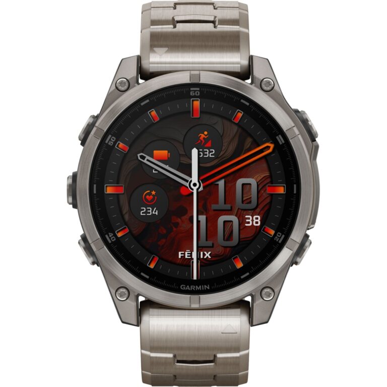 Orë e mençur Garmin Fenix 8 AMOLED Sapphire GPS Smartwatch 47mm – Grafit / Titan