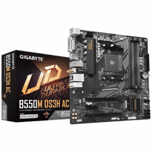 Pllakë Amë Gigabyte UD B550M DS3H AC Motherboard / AMD Chipset / B550M DS3H AC – Zezë