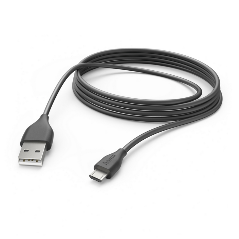Kabllo USB Hama USB‑A to Micro‑B / 3m / 00201588 – Zezë