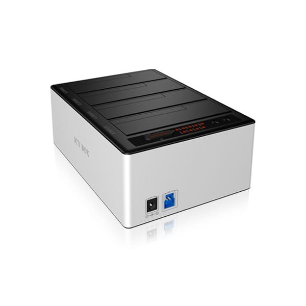 Docking Station Icy Box JBOD / 4x HDD USB-3 / I bardhë