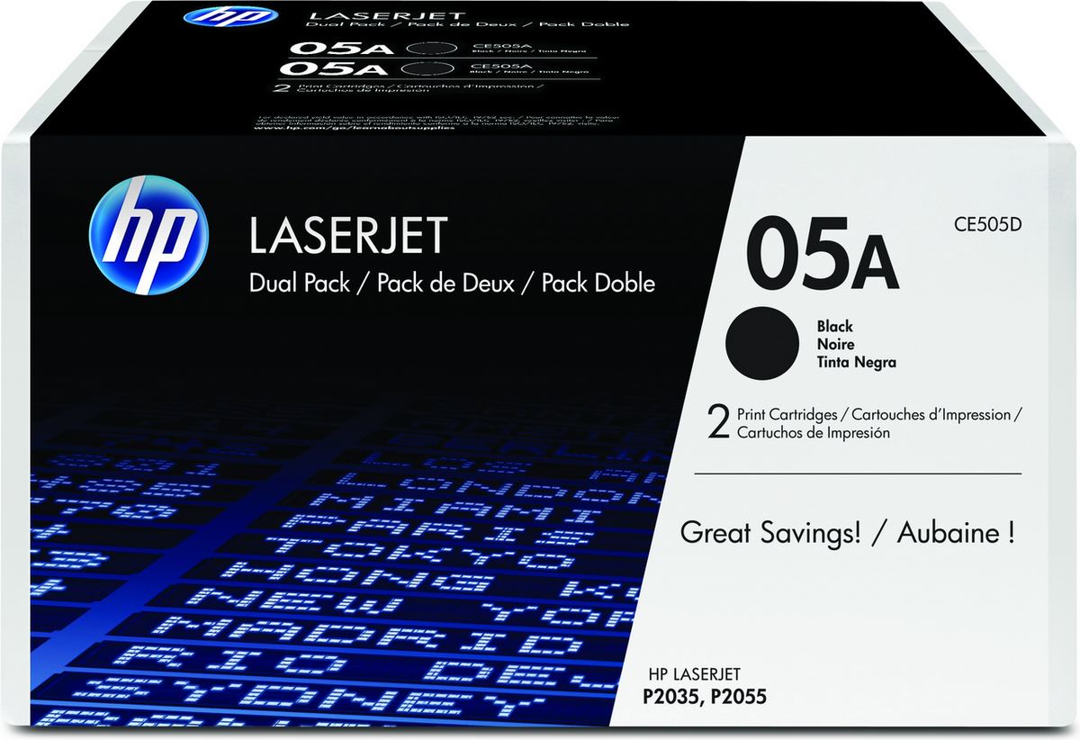 Toner HP 05A / CE505D / Double Pack – Zezë