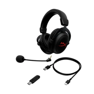 Kufje Gaming HP HyperX Cloud II Core / 2.4GHz / Spatial Audio / Over-Ear / 30 hour battery / Wireless / Të zeza