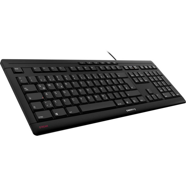 Tastierë me kabllo Cherry STREAM / QWERTY Britanik - Zezë - Figura 2