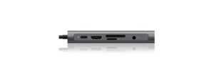Docking Station Icy Box / USB-C në 3xUSB 3.0 / UDB-C / HDMI / VGA / LAN / SD / Kufje / microSD / 1000 Mbit/s / 5 Gbit/s / 4K UltraHD / 60Hz / Hiri