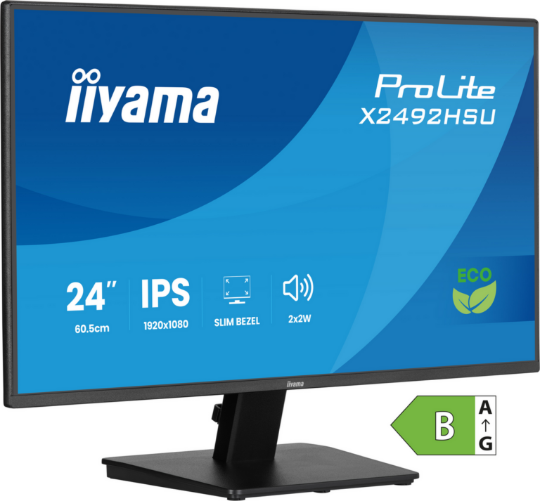 Monitor iiyama Pro Lite X2492HSU-B1 / 24”/ Full HD IPS / LED / 120Hz / 3ms / DisplayPort + HDMI + USB + HDCP - Zezë