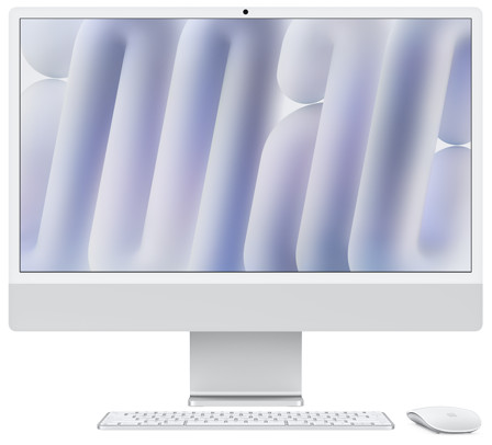iMac 23.5" M4 / 8 CPU / 8 GPU / 16 N.E. / 24GB / 1TB – Silver