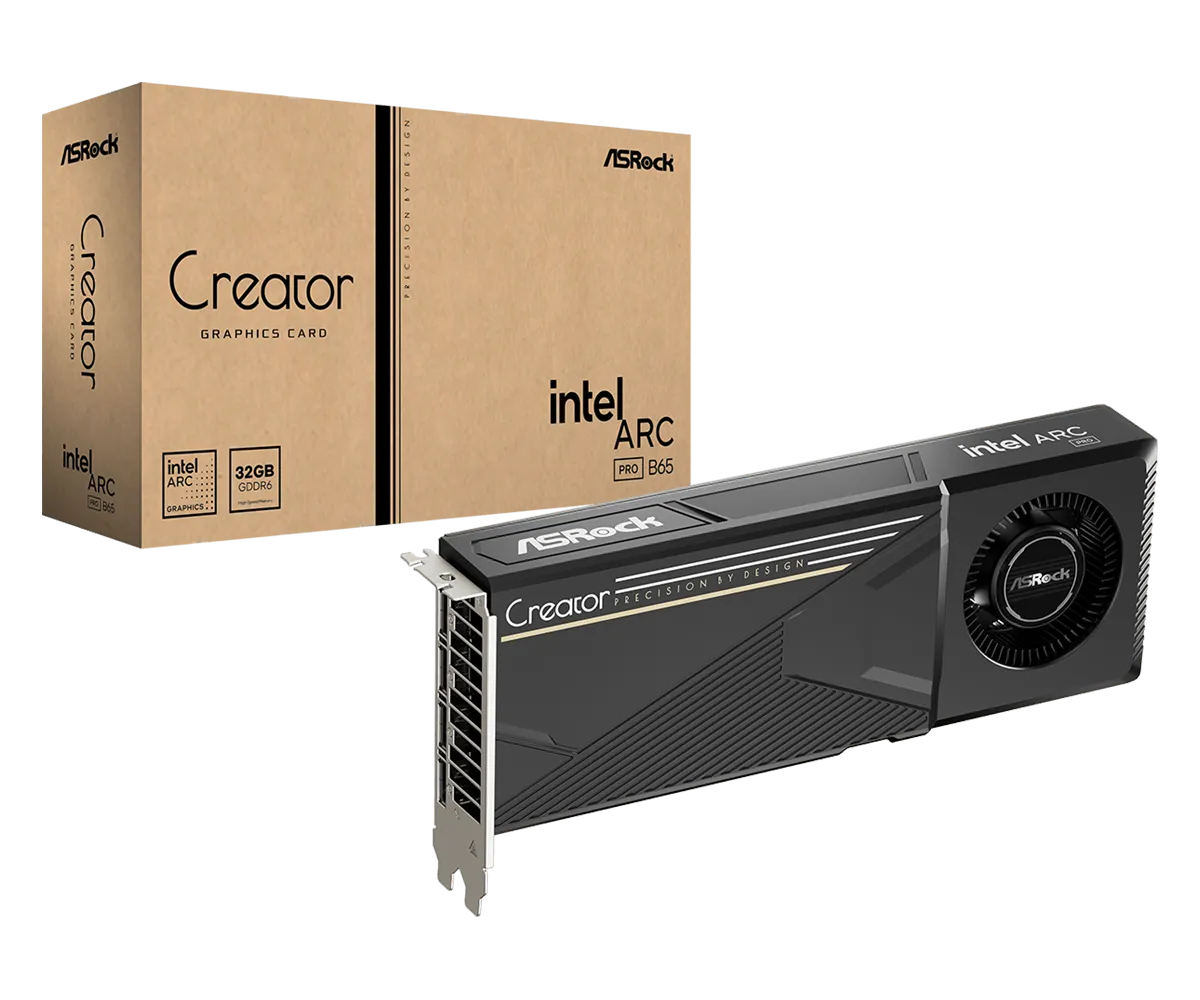 Kartelë Grafike Intel Arc Pro B65 ASRock Creator / 32GB GDDR6