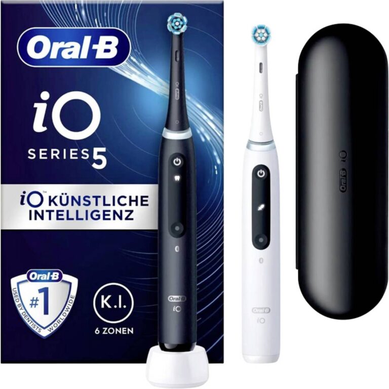 Furcë elektrike për dhëmbë Oral-B iO Series 5 Double Pack  – Zezë/Bardhë