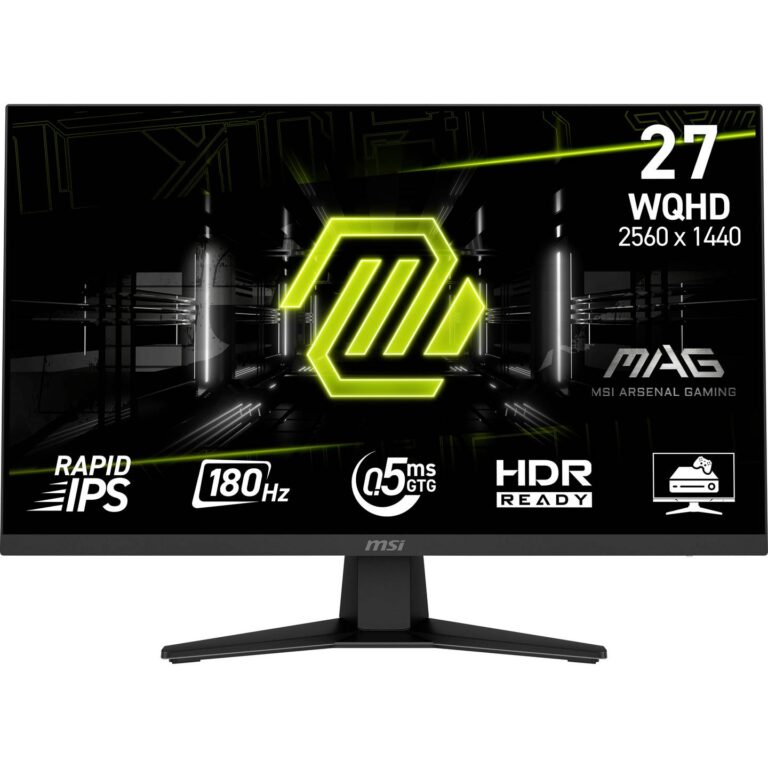 Monitor Gaming MAG 274QFDE E20 / 27"/ Quad HD IPS / 180Hz / 0.5ms / HDMI+DP - Zezë