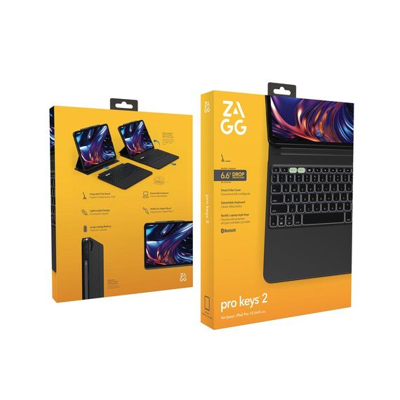 Aksesorë për tablet ZAGG Pro Keys 2 / iPad Pro 13" M4 – Zezë - Figura 3