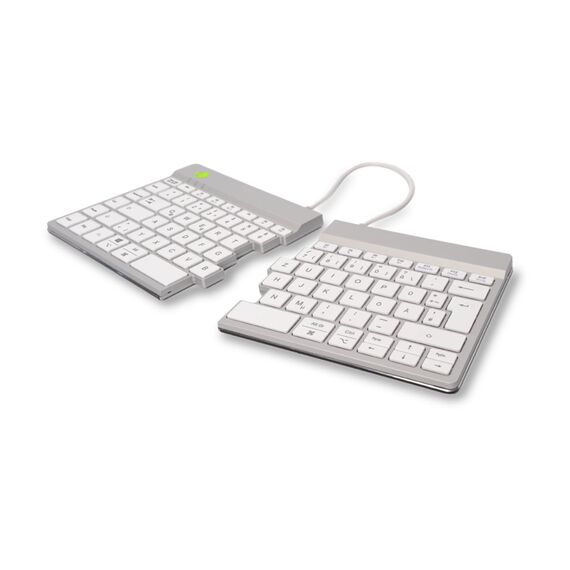 Tastierë pa kabllo R-Go Split Break / QWERTZ / German Language - Bardhë