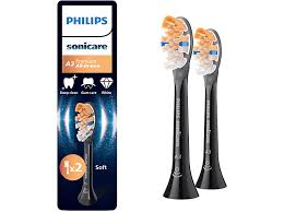 Kokë furçash zëvendësuese Philips Sonicare A3 Premium All-in-one / HX9092/88 / 2‑Pack – Zezë