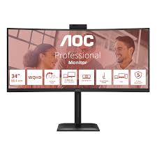 Monitor AOC CU34E4CW / 34"/ UWQHD VA Curved / 120Hz / 4ms / HDMI+DP- Zezë