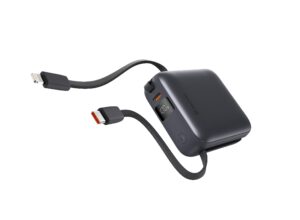 Power Bank SWISSTEN 10000 mAh ME KABLLO, USB-C DHE LIGHTNING SPACE, E ARGJENDTE