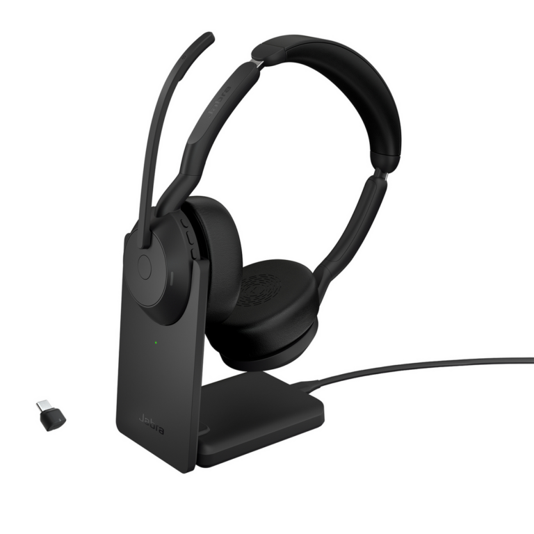 Kufje pa kabllo Jabra Evolve2 55 Link380c UC Stereo Stand Headset - Zezë