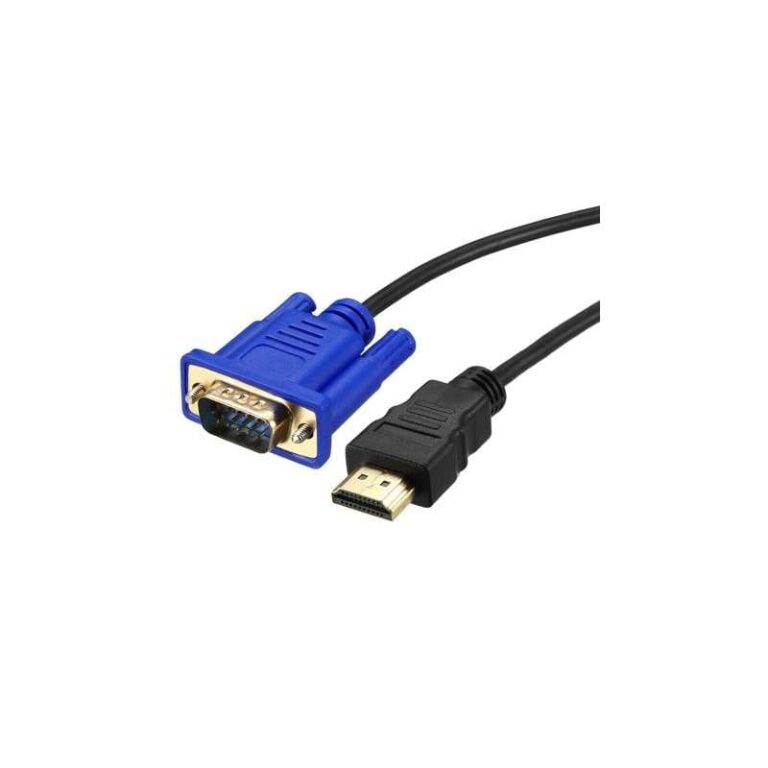 Kabëll HDMI në VGA/Audio / 15cm / E zezë