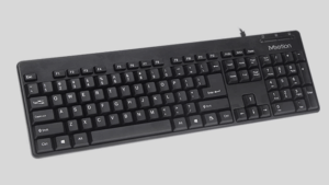 Tastierë me kabllo Meetion AK100 Corded Ergonomic / USB / US / e zezë