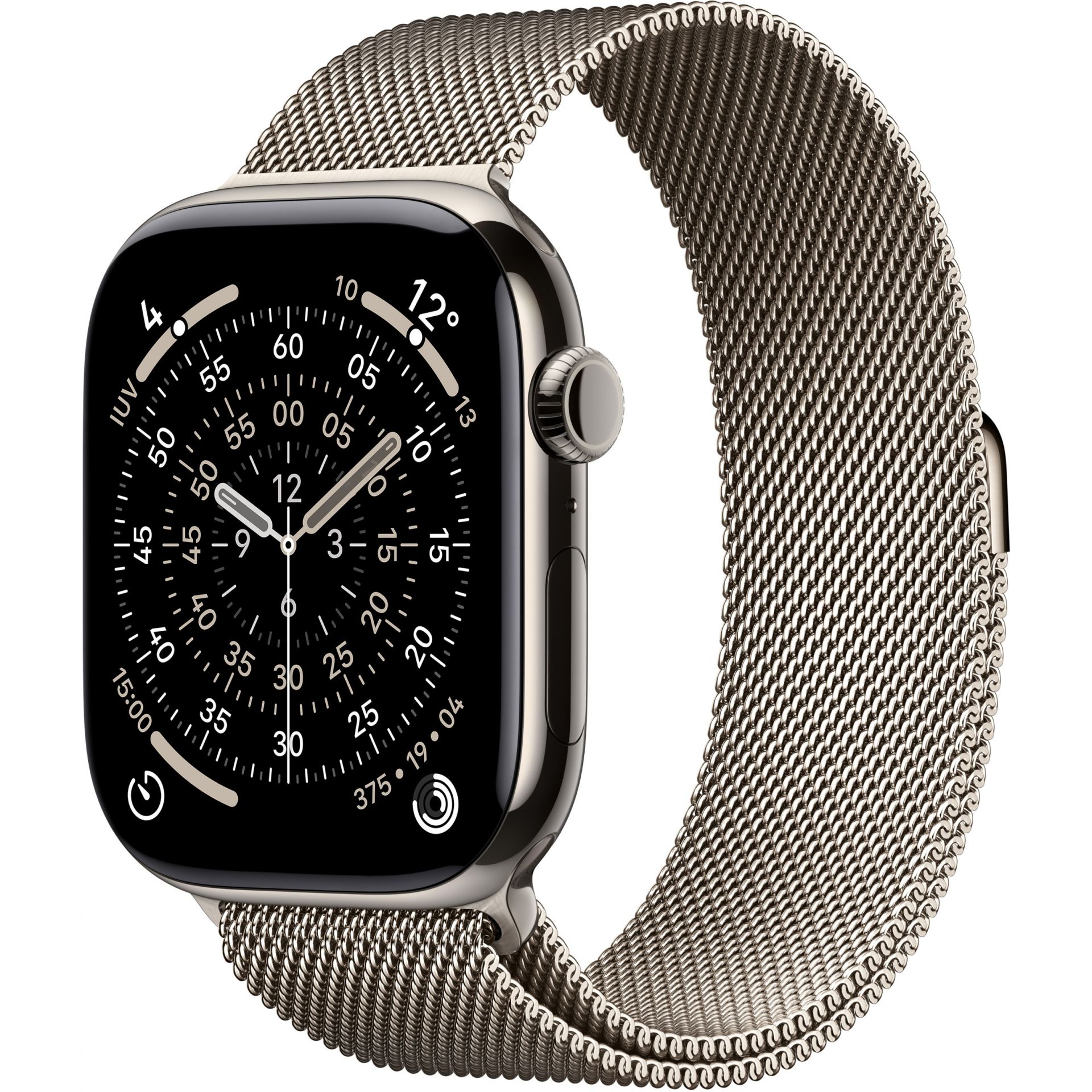 Apple Watch Series 11 Titanium Natural Cellular 46mm – Natural Milanese Loop (M/L)