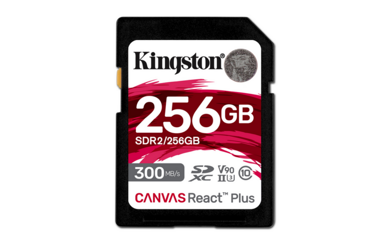 Kartë Memorie Kingston Canvas React Plus 256GB V90 / SDR2/256GB - Bardhë/Kuqe/Zezë