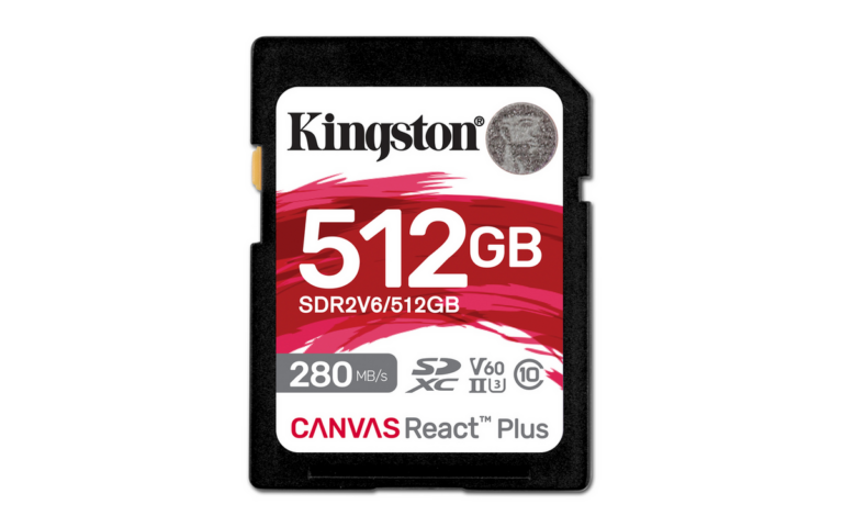 Kartë Memorie Kingston Canvas React Plus 512GB V60 / SDR2V6/512GB - Bardhë/Kuqe/Zezë