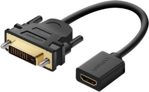 Konvertues ST-BU HDMI në DVI / Me kabëll / I zi