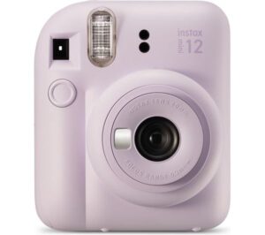 Kamer Fujifilm Instax Mini 12 / Printon Foto 62mm × 46mm / Lens 2 components 2 elements / f = 60 mm, 1:12.7 / Purple