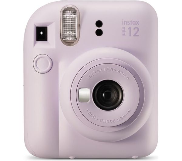 Kamer Fujifilm Instax Mini 12 / Printon Foto 62mm × 46mm / Lens 2 components 2 elements / f = 60 mm, 1:12.7 / Purple