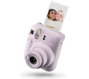Fotoaparat Fujifilm Instax Mini 12 / Printon Foto 62mm × 46mm / Lens 2 components 2 elements / f = 60 mm, 1:12.7 / Purple