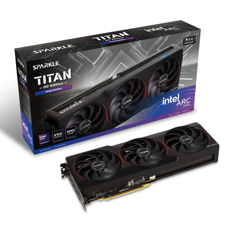 Kartelë grafike B580 12GB Sparkle Intel Arc Titan Nox OC GDDR6 3 Fan